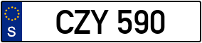 Trailer License Plate